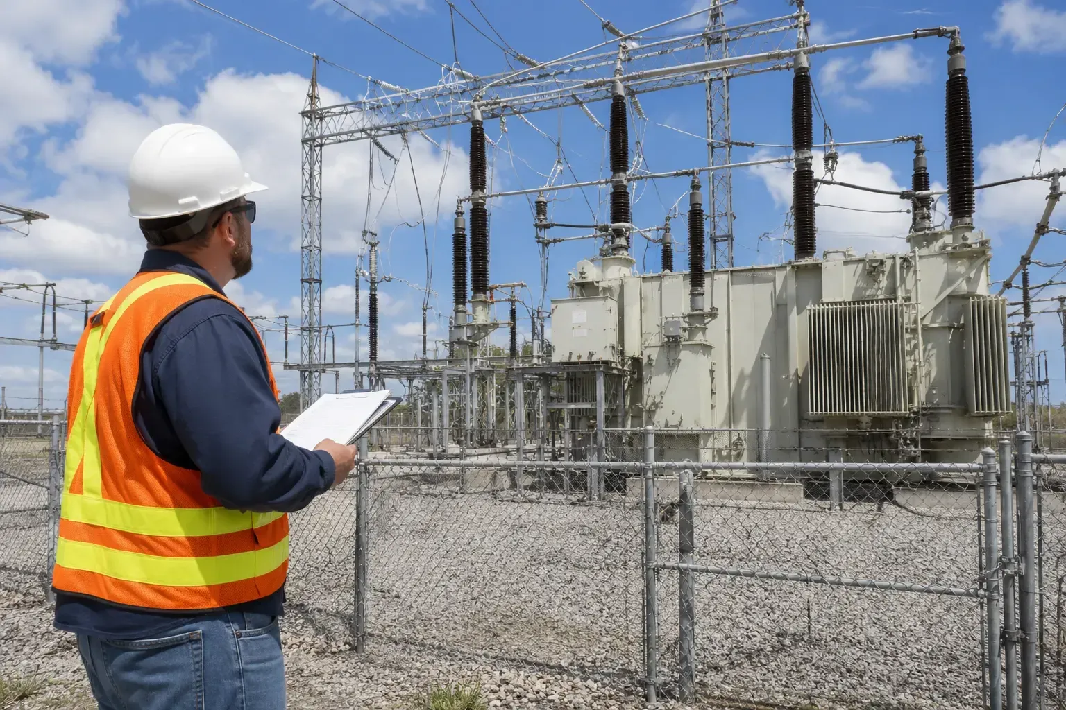Core utility engineering services at electrical substation