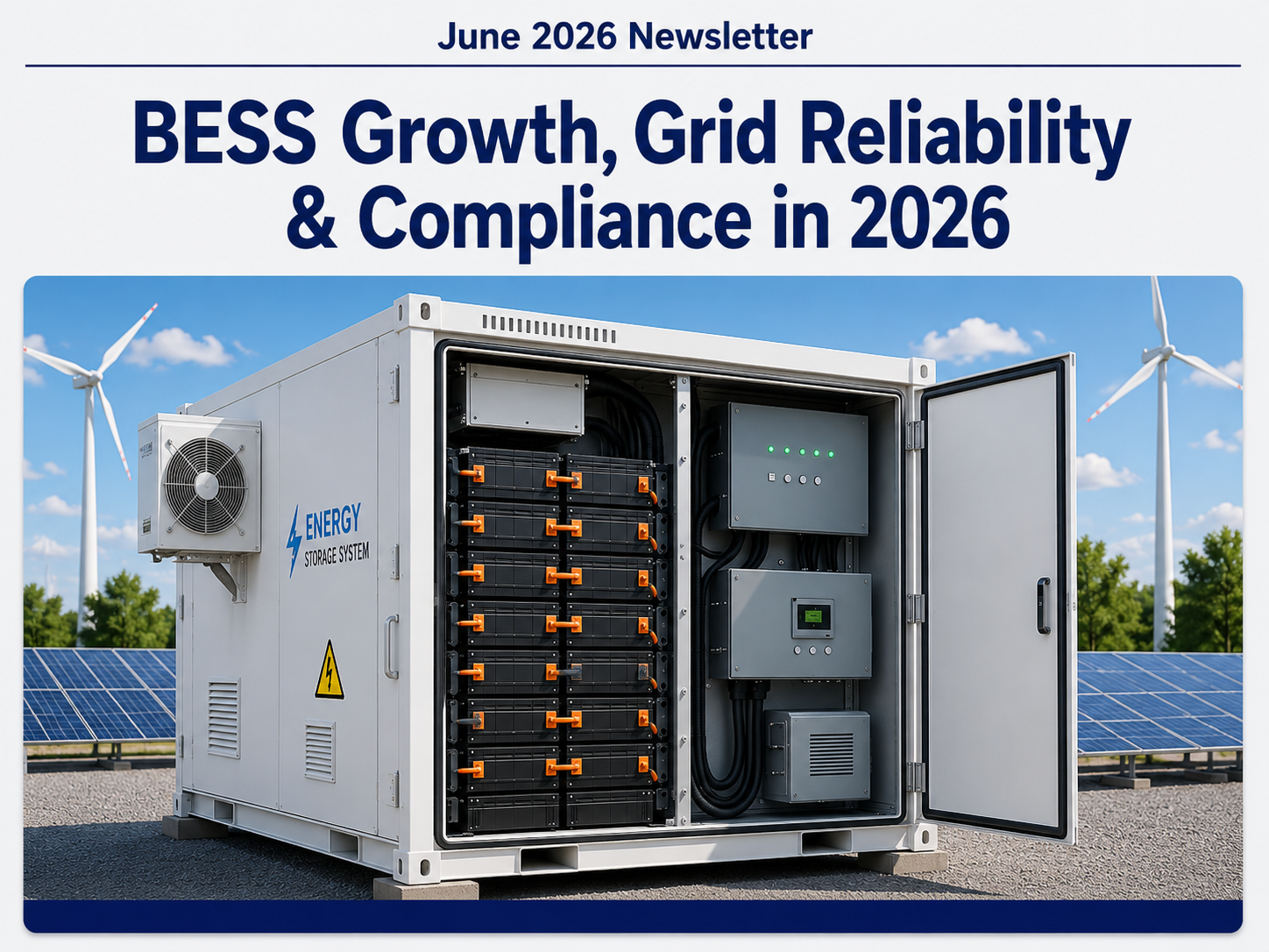 June 2026 Newsletter – BESS Growth, Grid Reliability & Compliance