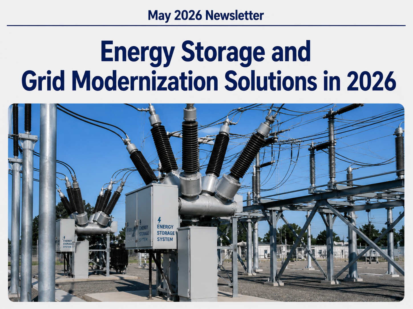 May 2026 Newsletter – Grid Reliability, BESS Breakthroughs
