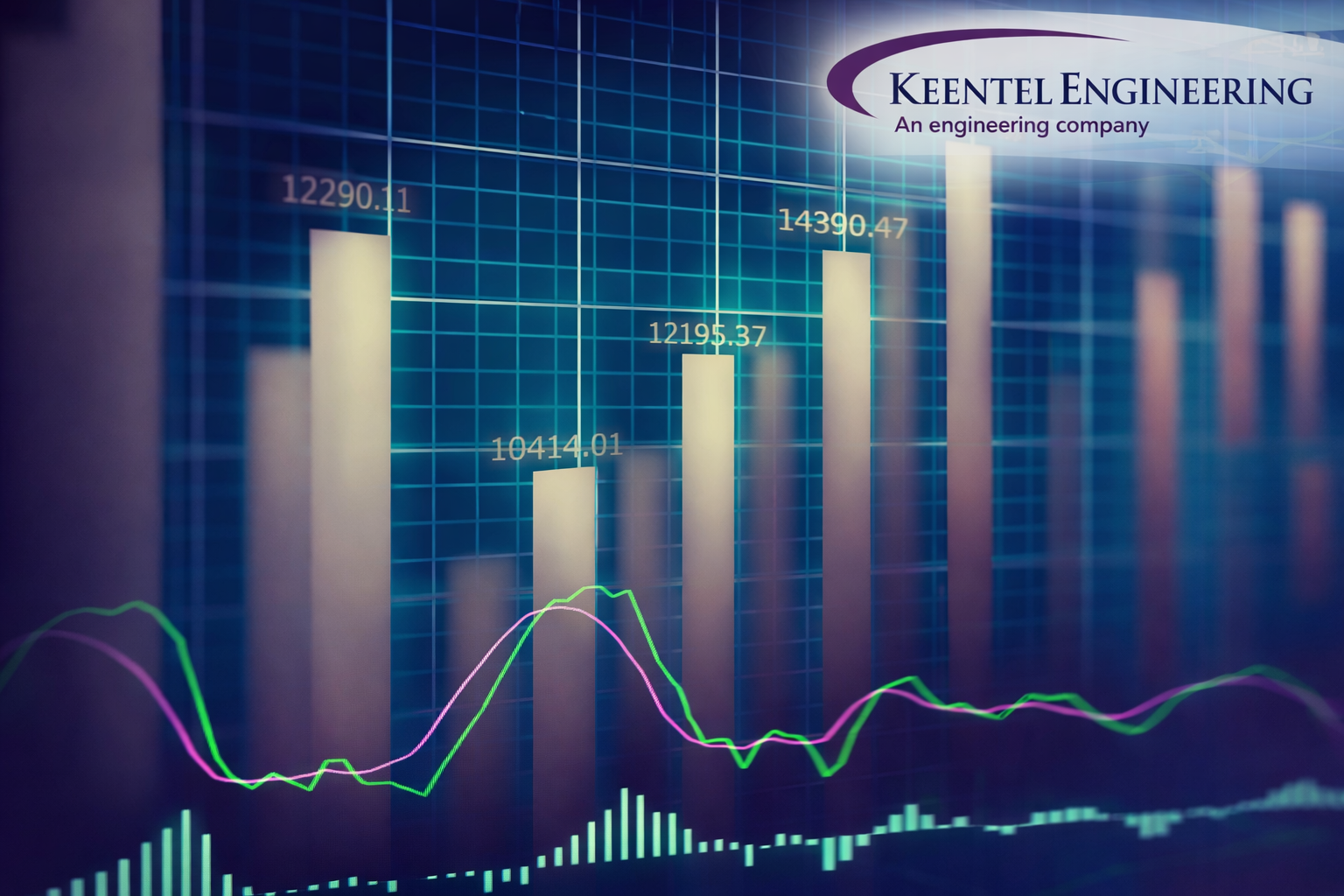 Data analytics chart showing statistical trends with bar and line graphs representing NERC February 2026 reliability and compliance activity