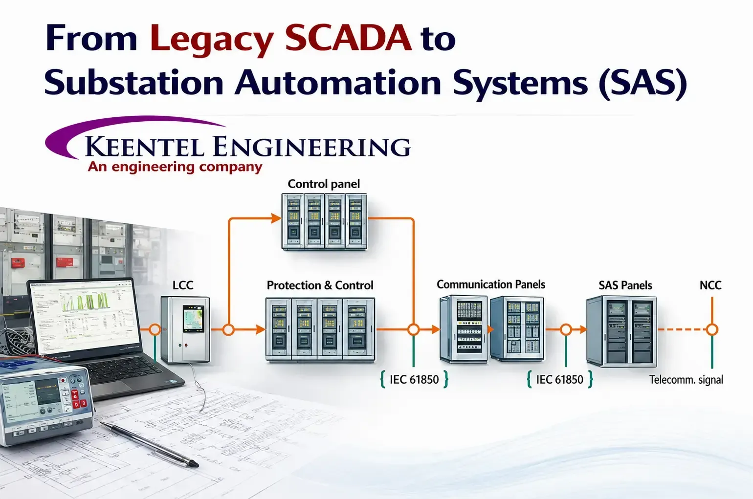 From Legacy SCADA to Smart Substations: The Future of Substation Automation Systems (SAS) By Keentel Engineering Powering the Next Generation Grid