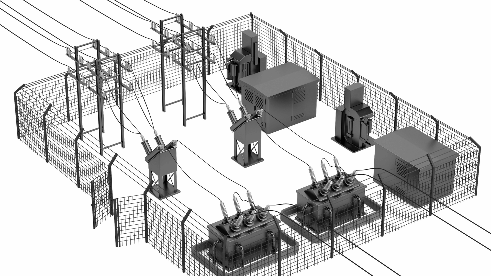 Electrical layout and equipment arrangement