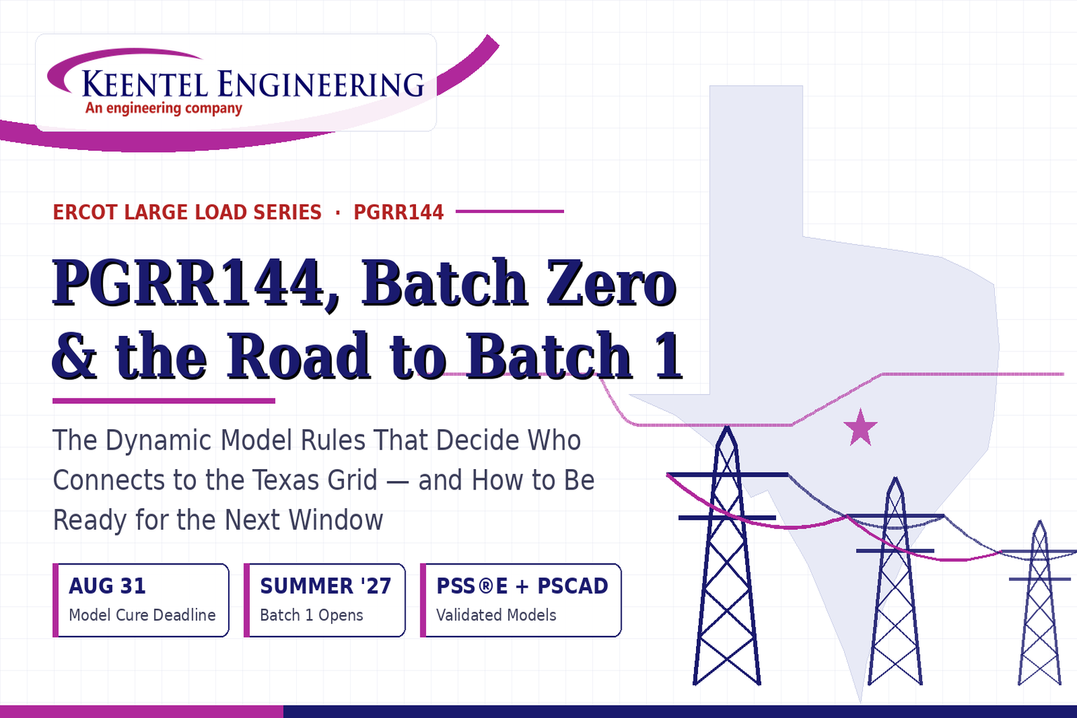 PGRR144 Batch Zero and Batch 1 ERCOT grid interconnection guide with Texas transmission modeling