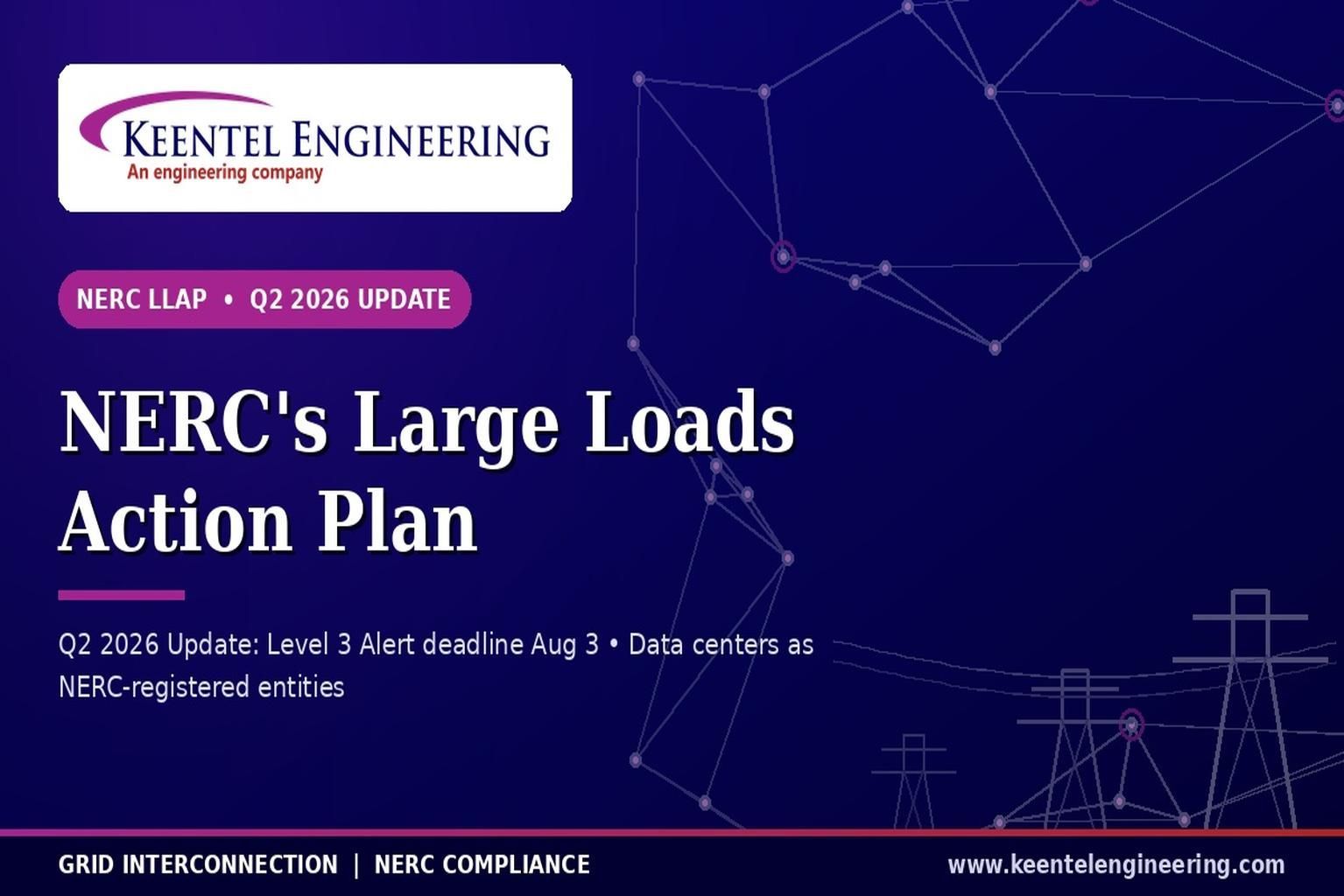 NERC large load action plan and grid compliance update