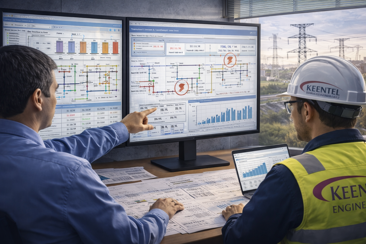 Transmission System Load Flow Analysis