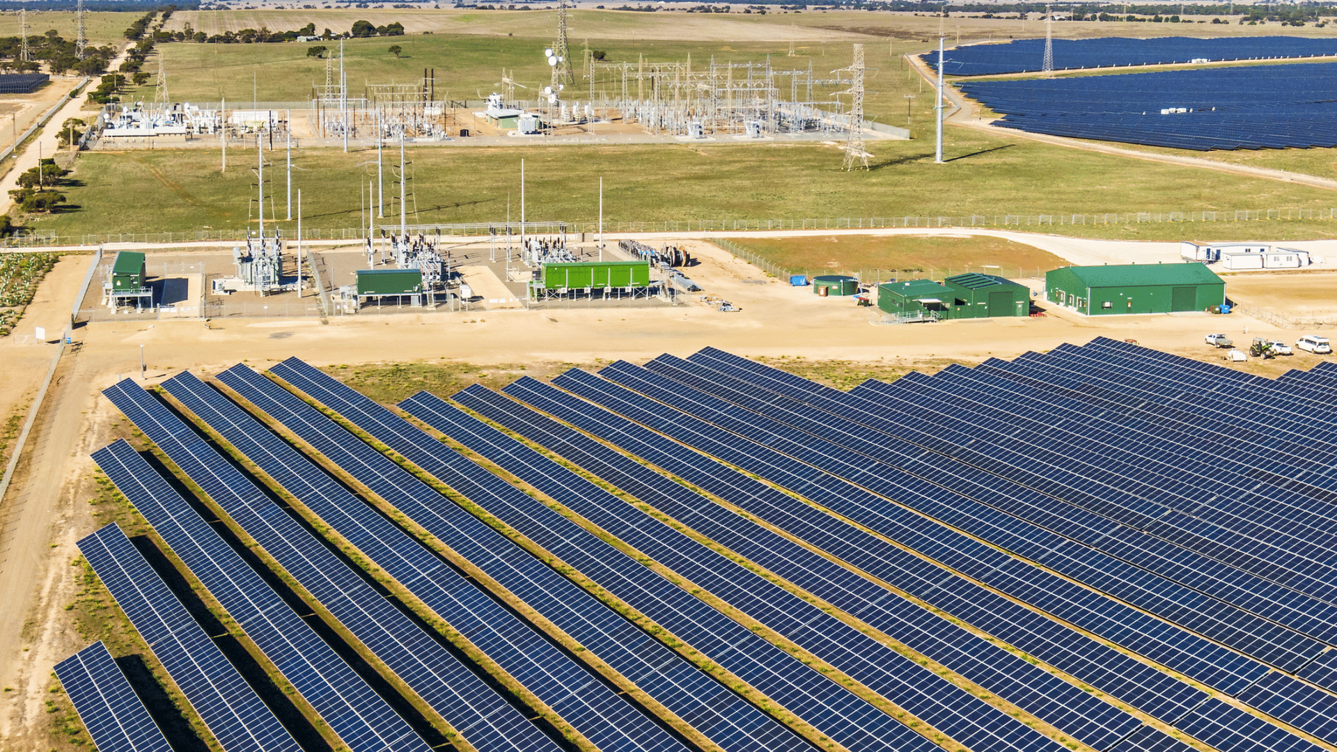 Solar and Wind Collector Substation