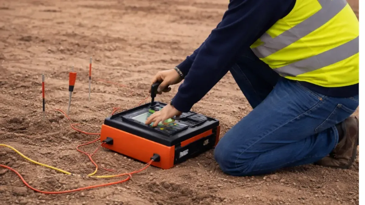 Soil resistivity measurement – grounding system site testing, Wenner four‑pin method, earth resistance analysis for substation design