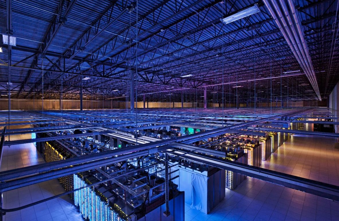 Blog banner showing data centers, utility-scale battery storage, and power transmission infrastructu