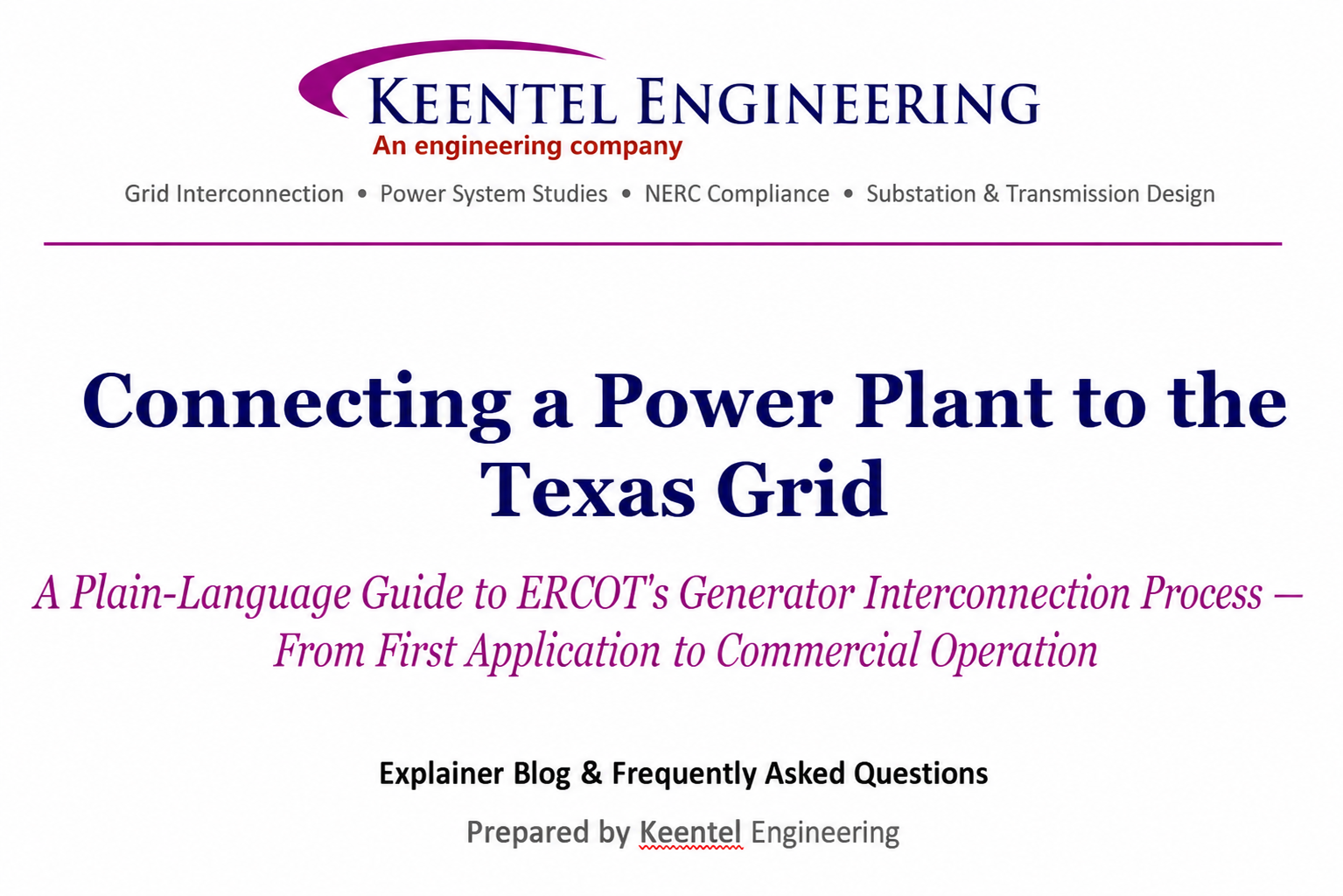 ERCOT Generator Interconnection Process Explained | Keentel