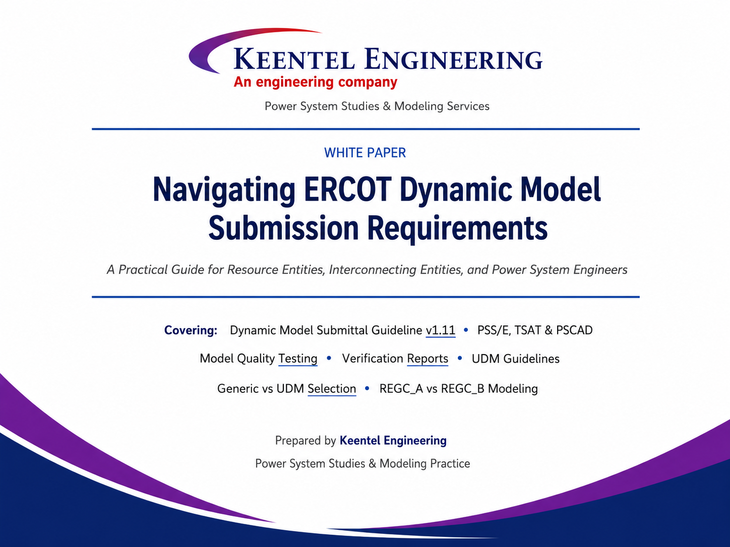 ERCOT Dynamic Model Submission Guide | Keentel Engineering