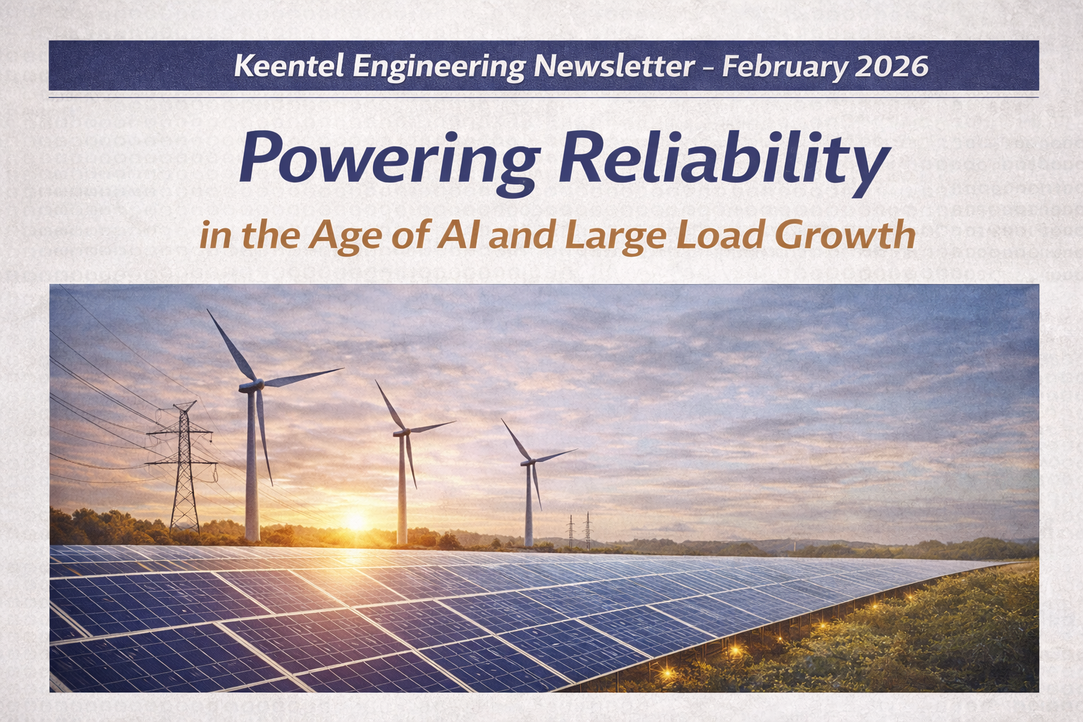 AI and data centers driving grid reliability changes 2026 newsletter