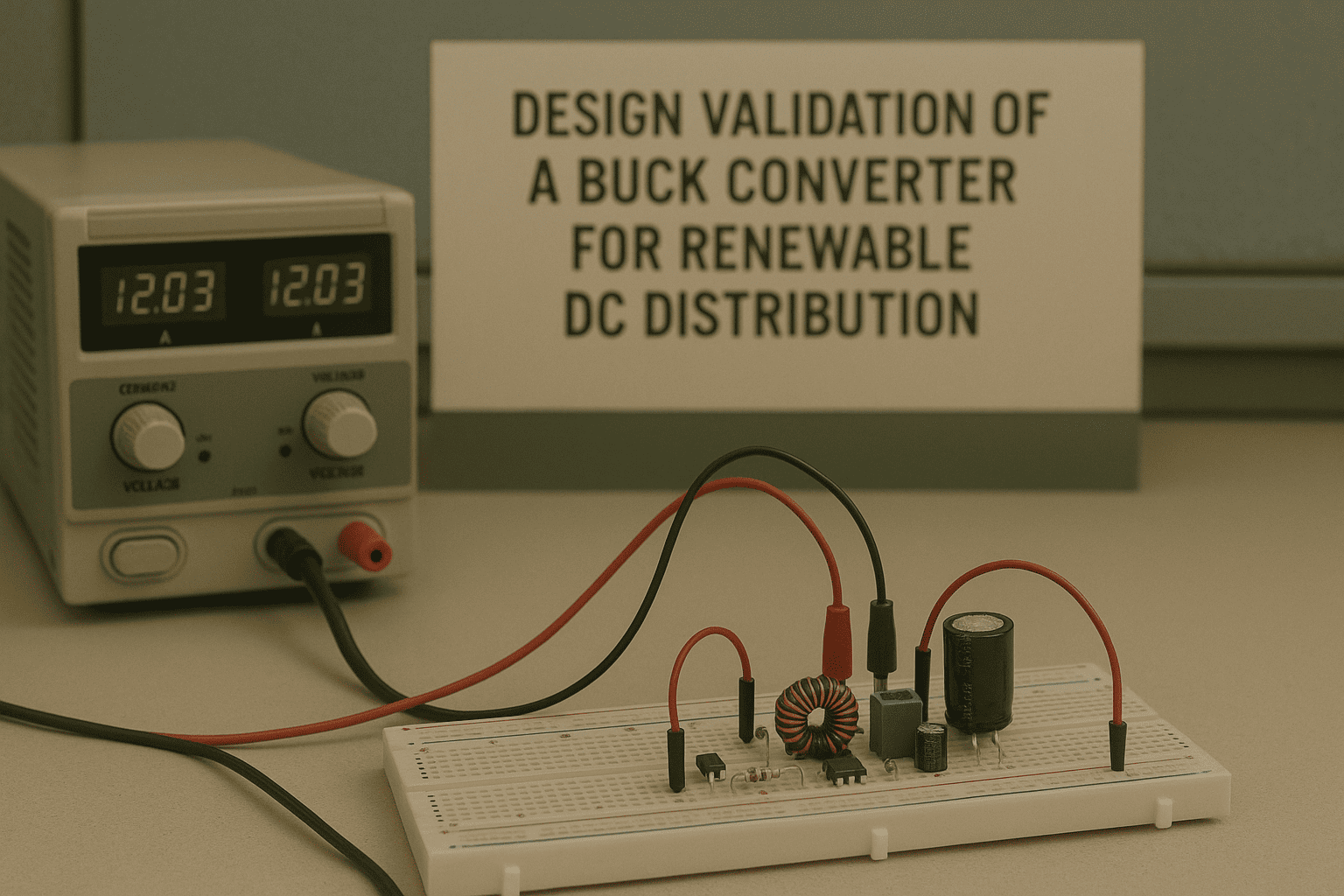 Design Validation of a Buck Converter for Renewable DC Distribution