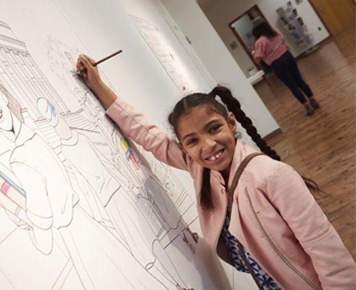 Girl Drawing