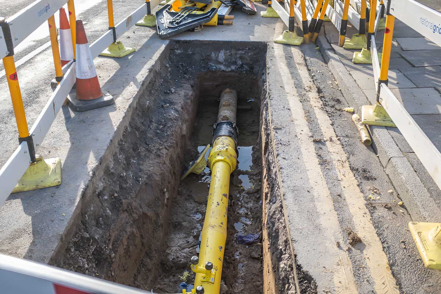 A Yellow Gas Pipe Underground — CQ Service Locating In Biloela, QLD