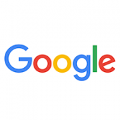 Google logo with blue, red, yellow, and green letters on a white background.