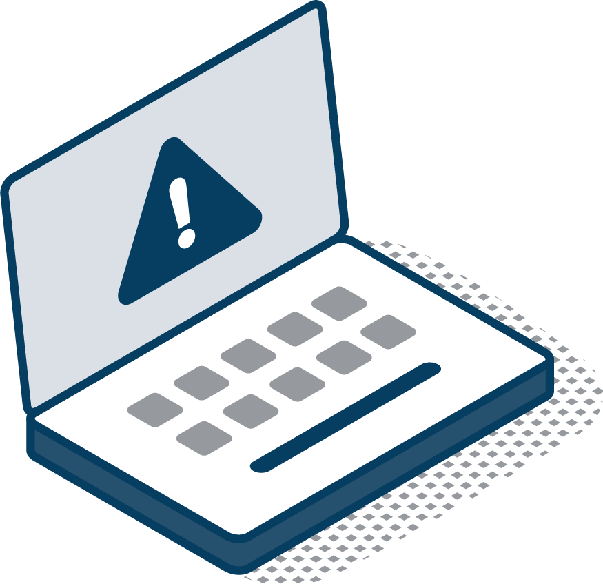 A box with a triangle and a circle in it.