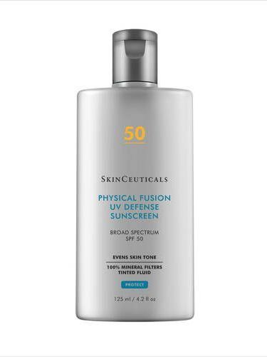 a bottle of skinceuticals physical fusion uv defense sunscreen spf 50 .
