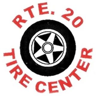 RTE 20 Tire Center logo with a black tire and red text.