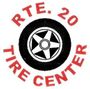 RTE 20 Tire Center logo with a black tire and red text.