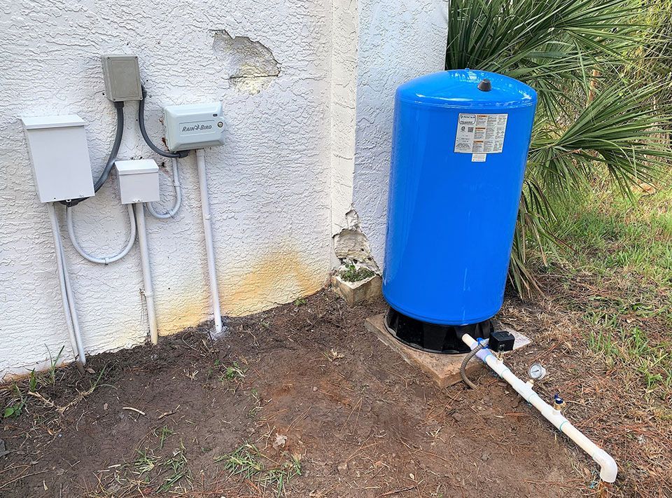 New tank next to building