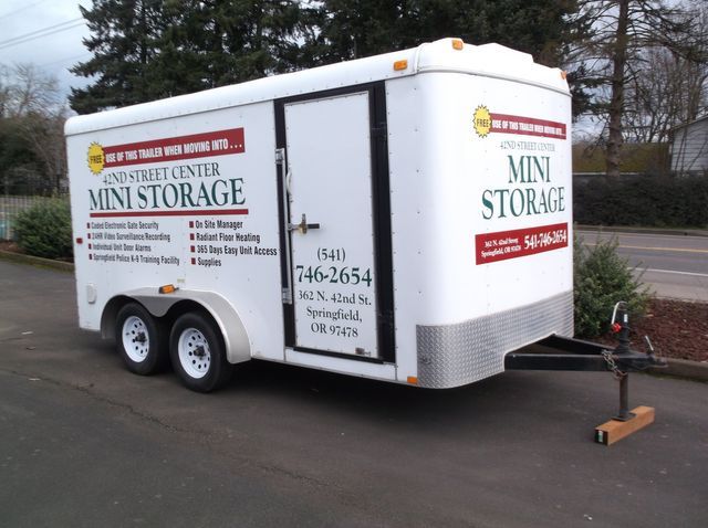 The back of an empty truck – Springfield, OR - 42nd St Mini Storage