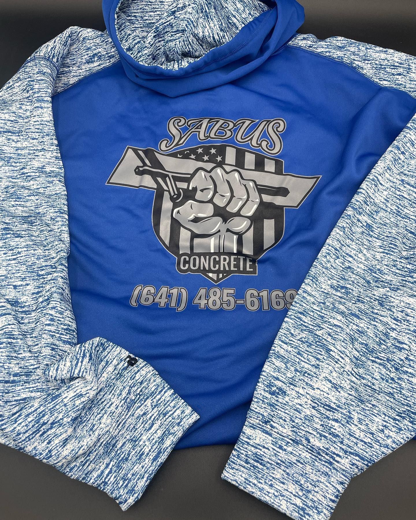Blue and Gray Hoodie — Gladbrook, IA — Kustom Kreations