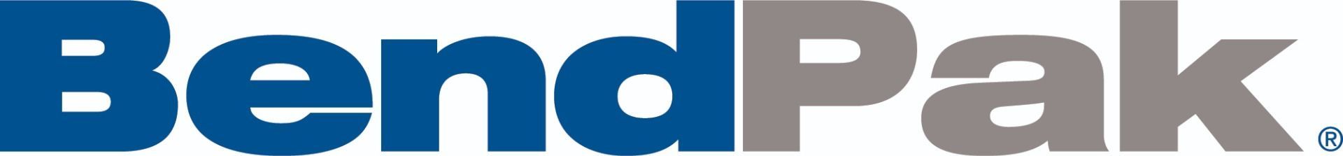 A blue and gray logo for bondpak on a white background