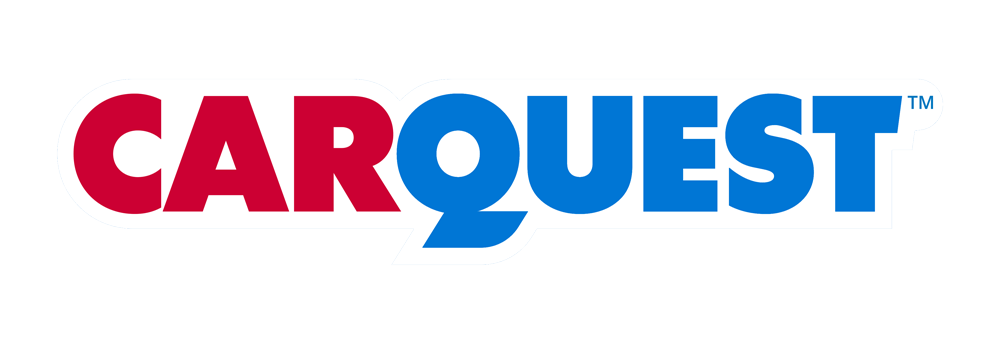 The carquest logo is red and blue on a white background