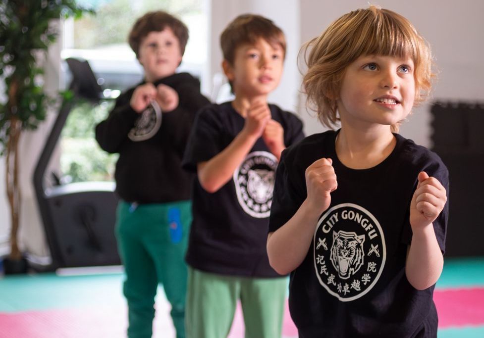 two girls practicing at Citygongfu