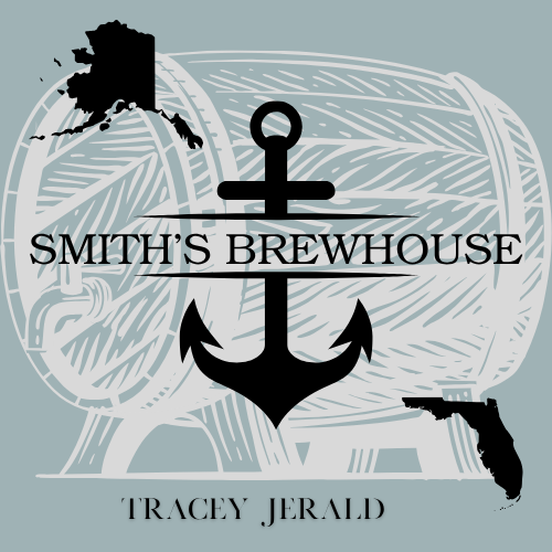 A logo for smith 's brewhouse with an anchor