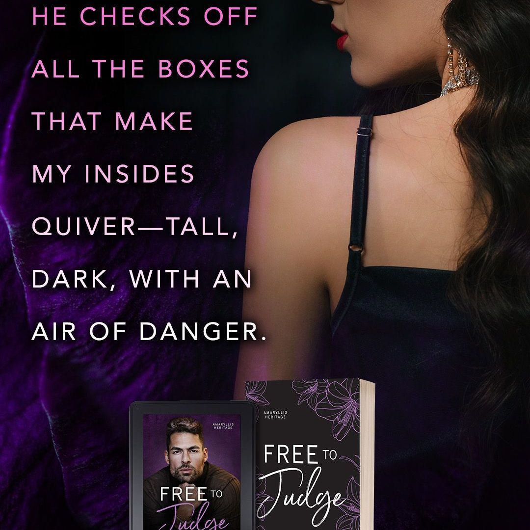 An advertisement for a book called free to judge