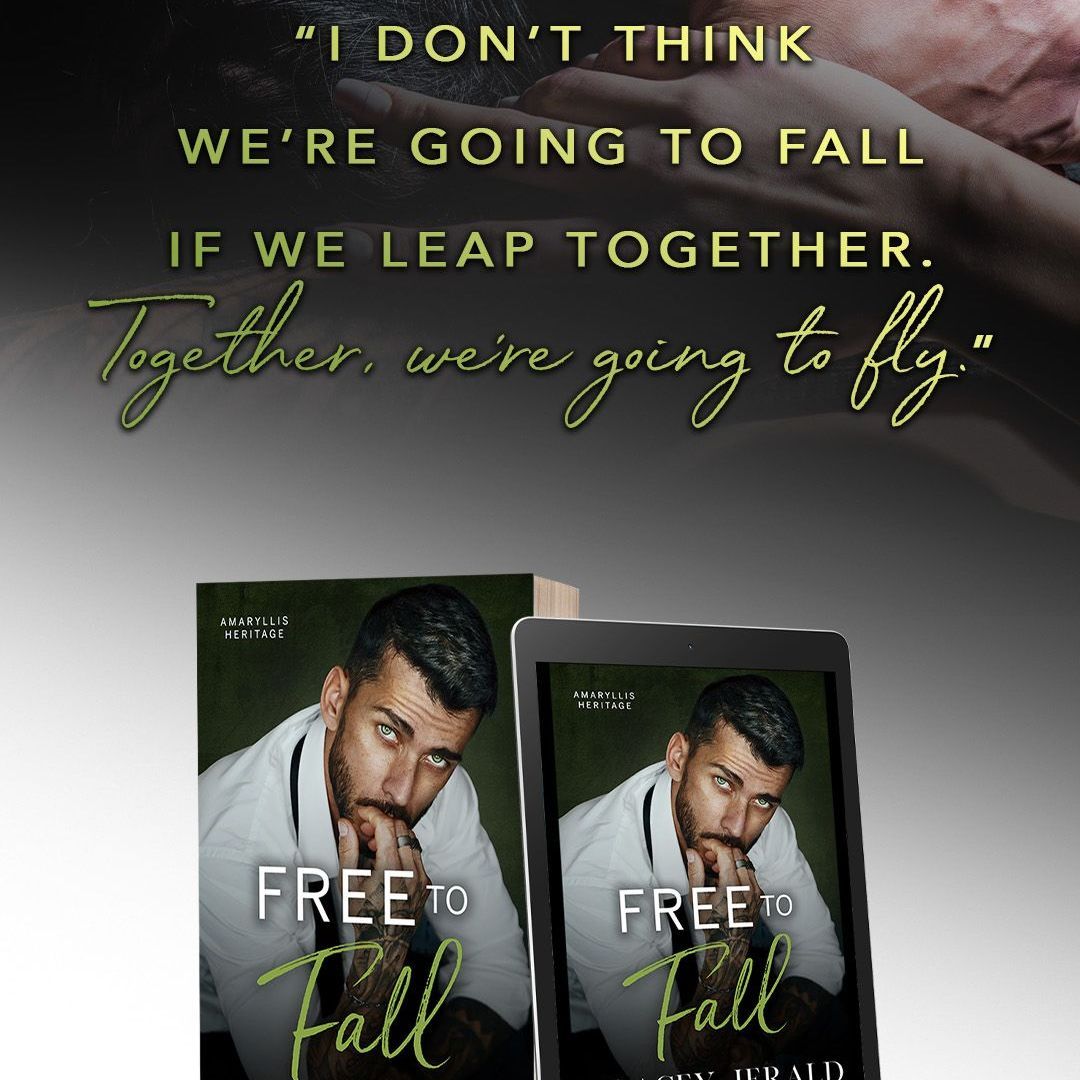 An advertisement for a book called free to fall