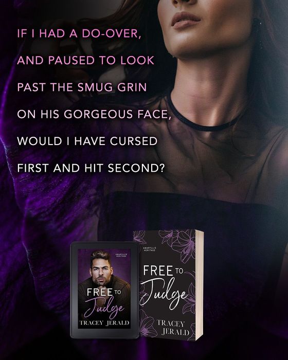 A poster for a book called free judge by tracey jerald