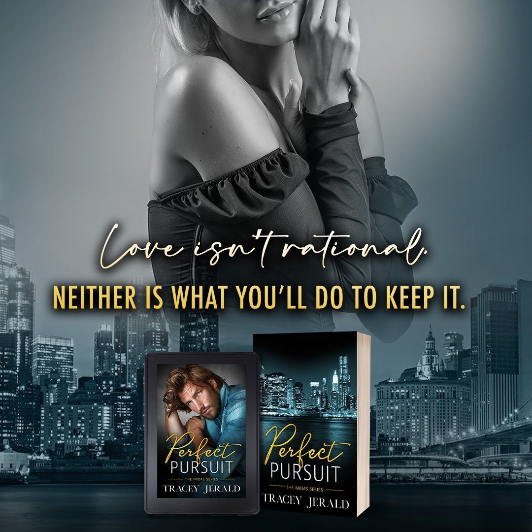 A poster for a book called perfect pursuit