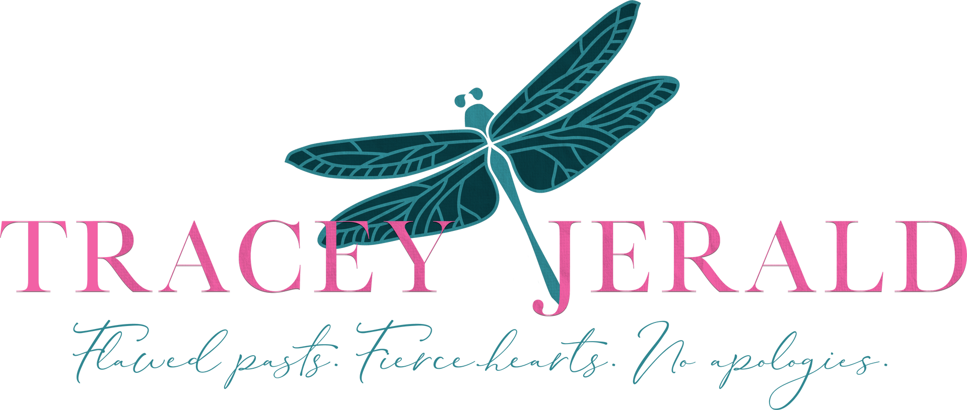 Gray dragonfly logo with the text