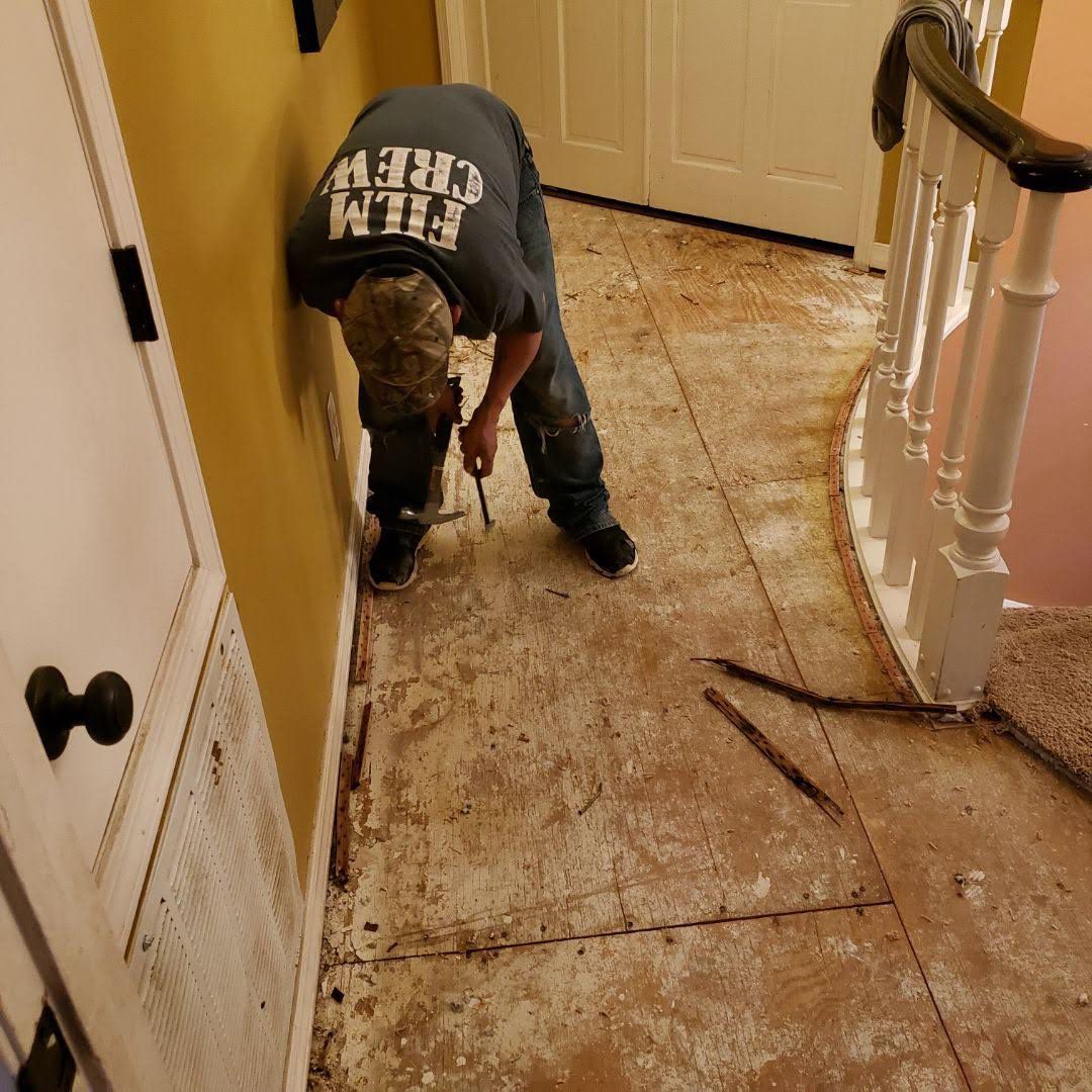 A man wearing a shirt that says film crew