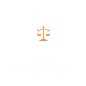 A logo for lone star attorney services in houston , texas.