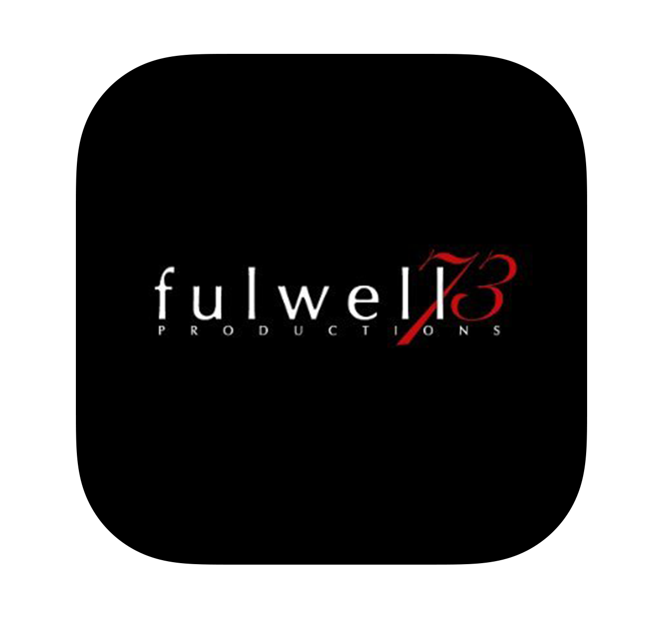 The logo for fulwell 13 productions is on a black coaster.