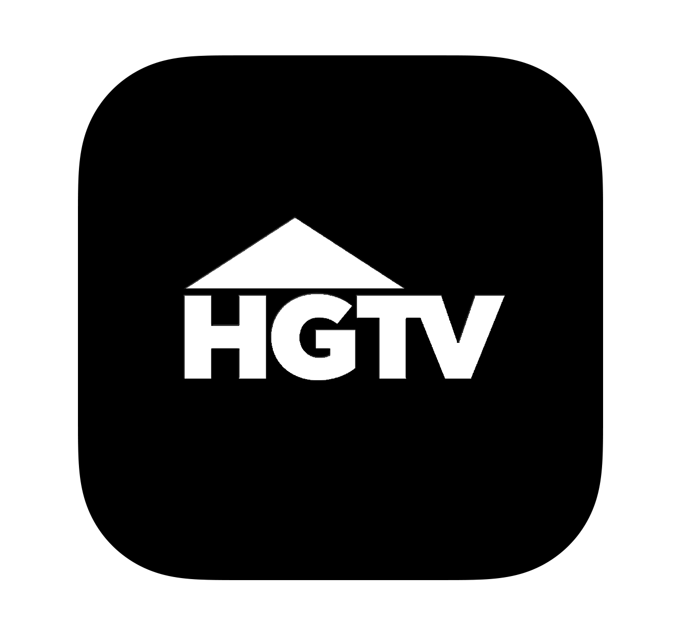 The hgtv logo is on a black app icon.