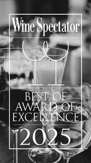 A poster for the wine spectator best of award of excellence 2024