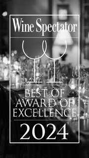 A poster for the wine spectator best of award of excellence 2024