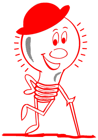 Light bulb red