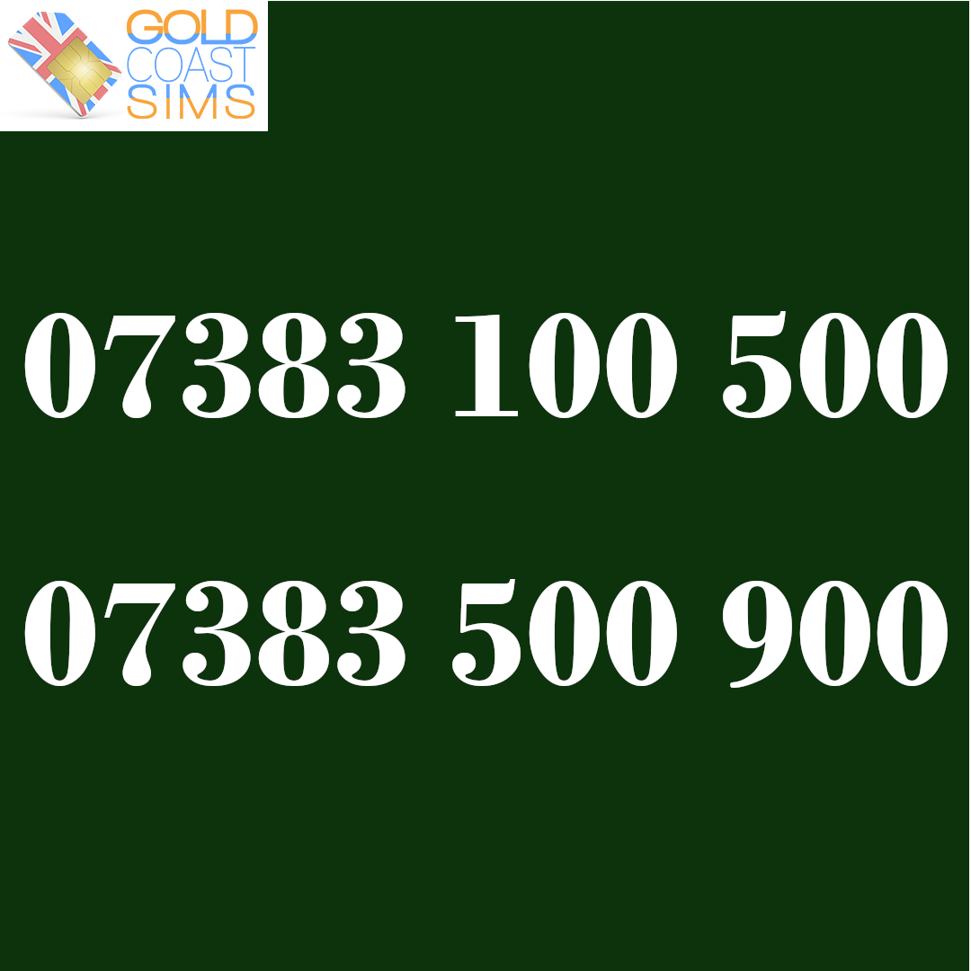 07383 100 500 & 07383 500 900 Pair