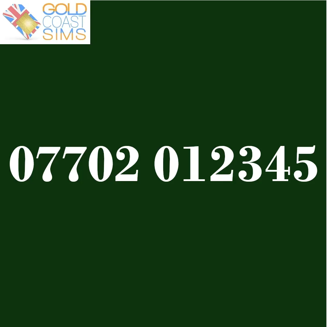 07702 012345 & 07702 234567 Pair