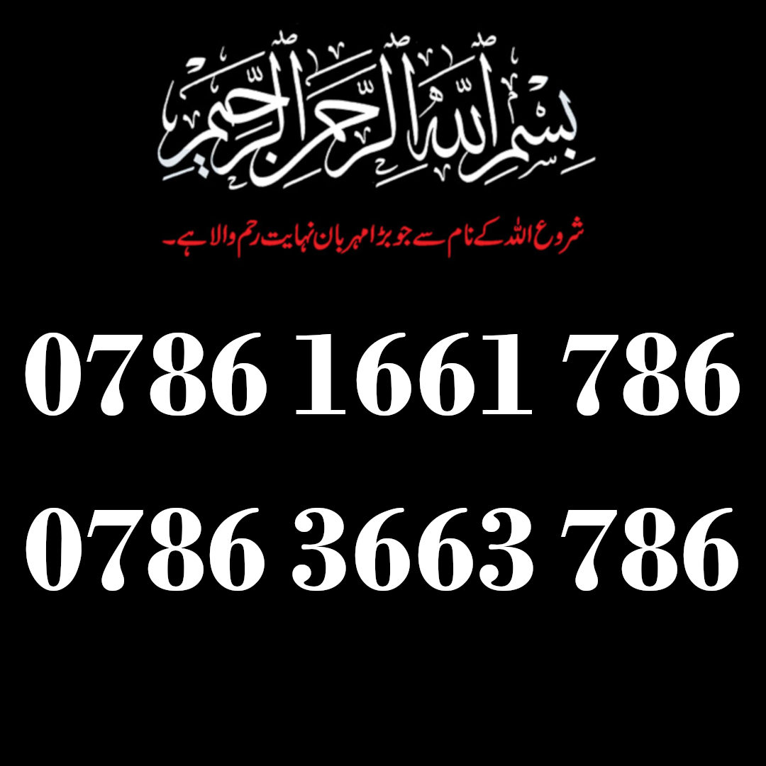 0786 1661 786 & 0786 3663 786 Pair