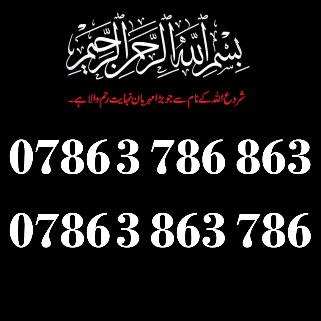 0786 3 786 863 & 0786 3 863 786 Pair