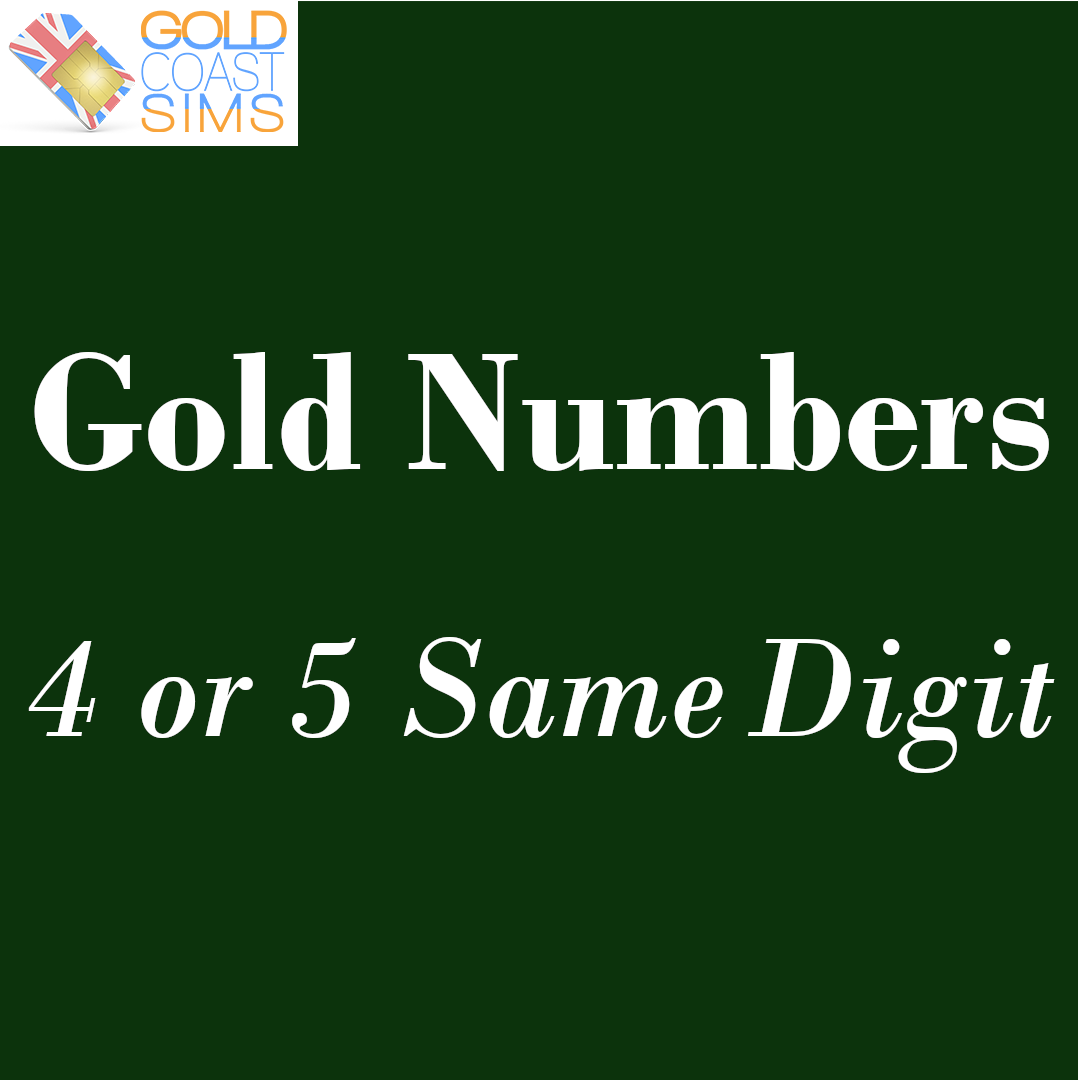 Gold Numbers ( 4 or  5 The Same ending)