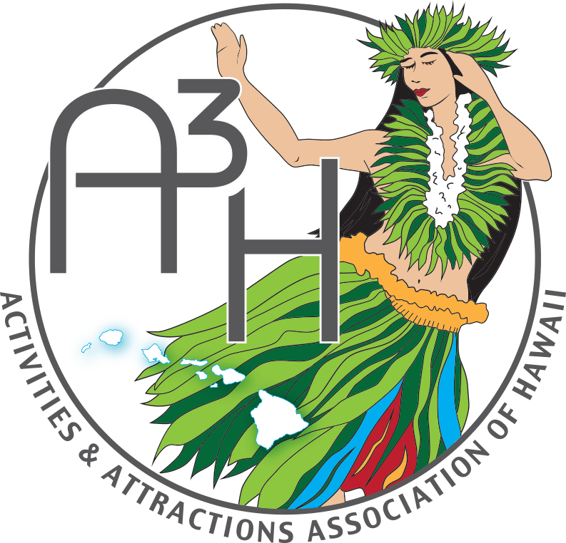 A logo for the activities and attractions association of hawaii