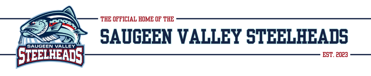 A saugeen valley steelheads logo with a fish on it
