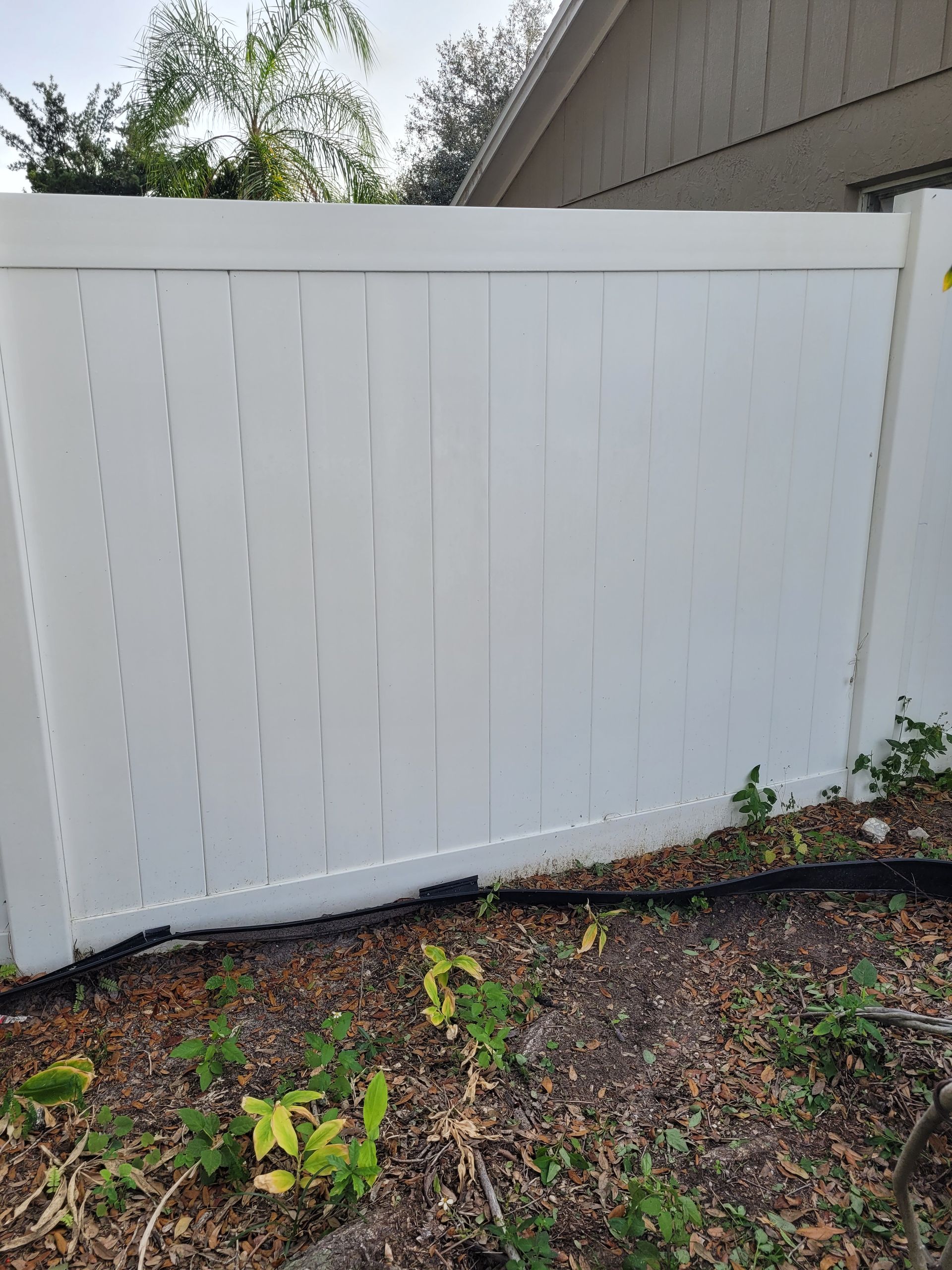 Fence pressure washing in Brandon